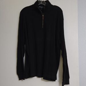 Daniel Cremieux Black Zip Up Sweater
